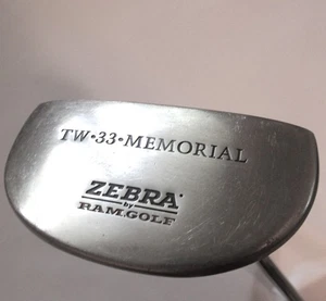 Mazo desplazado putter conmemorativo Zebra by Ram TW33 35 pulgadas Empuñadura de pistola Zebra - Imagen 1 de 12