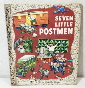 Seven Little Postmen, A Little Golden Book 1973 Hardcover Kids - Imagen 1 de 4
