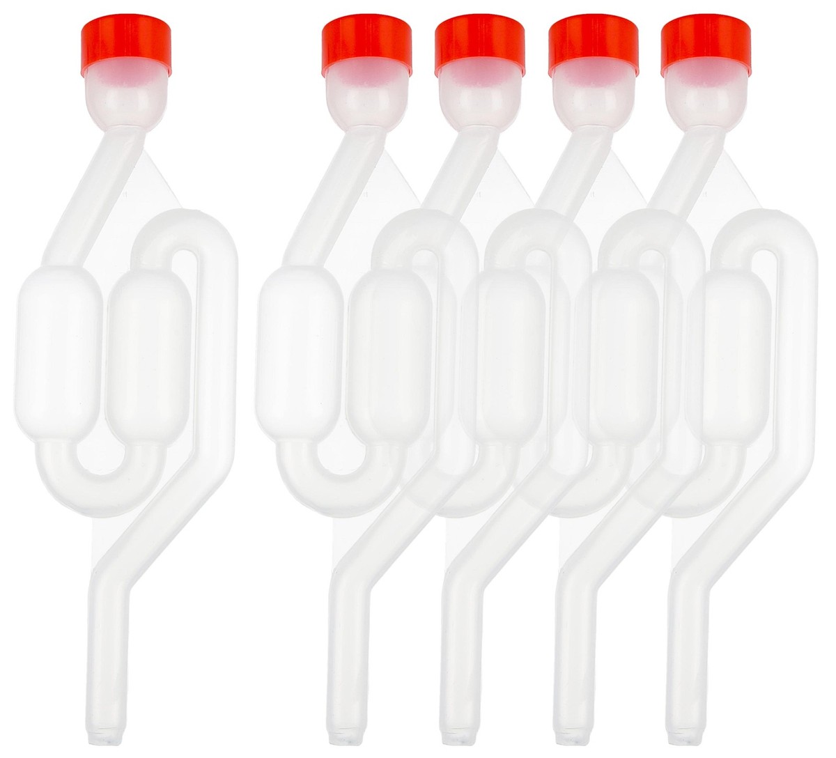 MisFun Gärröhrchen Set - 4 Stück Gärspunde Für Wein, Bier & Sauerkraut