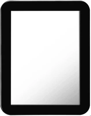 Magnetic Locker Mirror,Small Mirror for - 5" x 7" 7"L x 5"W, Black - Image 1 of 4