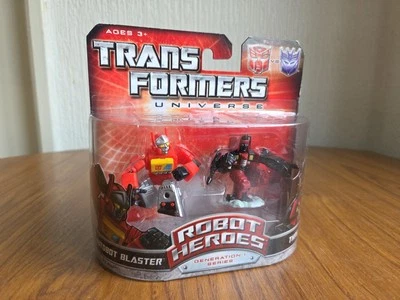 Transformers Robot Heroes AUTOBOT BLASTER & THRUST from Universe Wave Hasbro G1 - Image 1 of 4