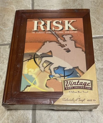 RISK Vintage Game Collection Wooden Bookshelf Box Set New Factory Sealed *READ* - Image 1 of 4