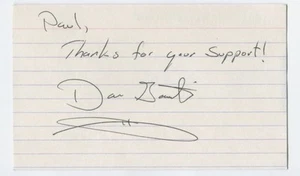 DAN GAUTHIER Signed Index Card 3x5 Authentic Autograph ACTOR  - Picture 1 of 1
