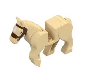 NEW LEGO HORSE - TAN - ITEM #10509 SET 10305 LION CASTLE Moveable Legs - Picture 1 of 1