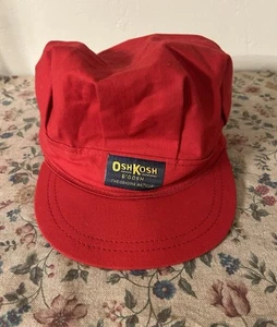 Oshkosh B'gosh Snapback Conductor Hat Youth Red Vintage MADE IN USA - Picture 1 of 8