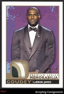 2017 Upper Deck Goodwin Champions Goudey Premium #GMLJ LeBron James PATCH 09/10 - Picture 1 of 2