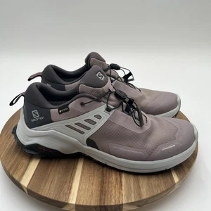 Salomon X Raise GoreTex Contagrip Lotus Pink Trail Running Shoes Women's 10 US - Picture 1 of 9