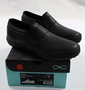 Cherokee Uniforms Infinity RUSH Damen 8 schwarze Slipper Halbschuhe Krankenschwester Schuhe - Bild 1 von 7