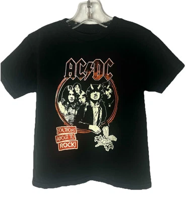 Camiseta para niños AC/DC For Those About To Rock Rock and Roll Music Band 4T Foto 1 de 4