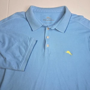 TOMMY BAHAMA Men's Large Light Blue Polo -978 - Picture 1 of 8