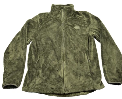 Abrigo chaqueta para mujer North Face Osito pelo alto peluche polar talla grande verde Foto 1 de 4