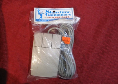 Digital Equipment Corporation PC7XS-CA 3-button PS/2 ball mouse Beige White NOS - Image 1 of 4