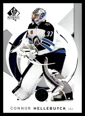 2024-25 UD SP Authentic Base 94 Connor Hellebuyck, Winnipeg Jets - Image 1 of 2