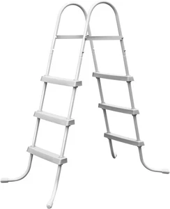 Above Ground Swimming Pool Ladder - 42" Wall Height - Stainless Steel Frame - Picture 1 of 7