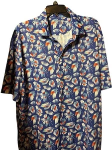 Ariat TEK Polo Shirt Performance Golf Outdoor Men size XL Floral Print Hawaiian - Picture 1 of 6
