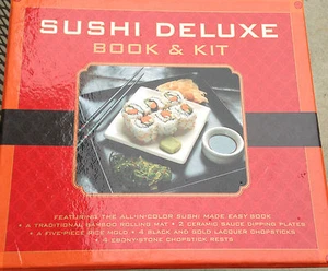Sushi Deluxe Cooking Book And Kit  Great Gift - Picture 1 of 5