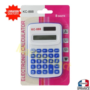Petite Calculatrice Calculette de bureau à pourcentage 8 digits solaire  - Afbeelding 1 van 1