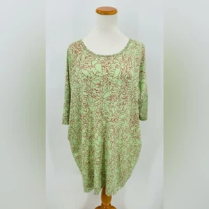 LuLaRoe Green and Red Irma Top, L - Picture 1 of 7