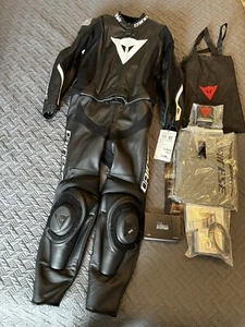 Dainese Avro D-Air Leather Racing Motorcycle 2PCS Suit Size 52 - Picture 1 of 16