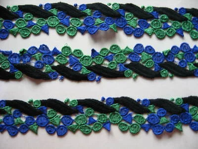 10 YDS LOVELY VINTAGE COLOR RAYON VENISE LACE GALLOON - Image 1 of 4