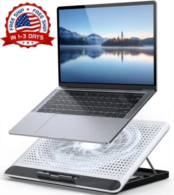 Soporte para portátil con ventilador base para portátil comoda altura ajustable Nuevo Foto 1 de 4