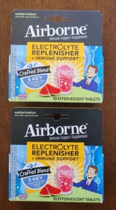 Airborne Electrolyte Replenisher + Immune Support Effervescent 10 Tablets 2 PACK - Picture 1 of 2