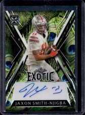 2023 Leaf Exotic Jackson Smith-Njigba Prismatic Peacock XRC Auto Autograph #1/10