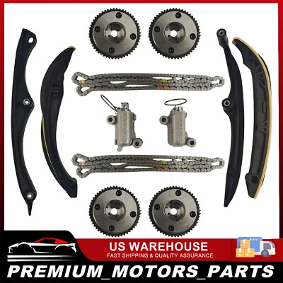 Timing Chain Kit w/VVT Gear Sprockets & Tensioner for Ford F-150 3.5L DOHC 17-22 - Image 1 of 4
