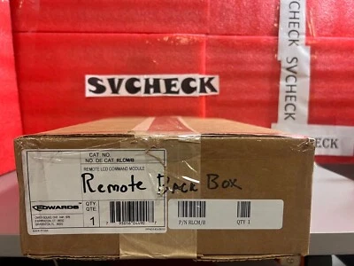 GE Edwards EST RLCM/B Remote Command Module Semi Flush Mount LCD Wallbox