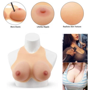 Silicone Breastplate Breast Form A-E Cup for Crossdresser Transgender Drag Queen - Imagen 1 de 10