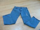 Levis 501 Original Blue Light Wash Button-Fly Straight Cotton Jeans Mens 36x32