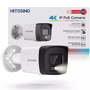 Hikvision OEM Hybird light 8MP IP POE Camera 4K Color Alarm 2 Way Audio Outdoor - Picture 1 of 23