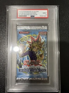Yugioh Legend of Blue Eyes White Dragon LOB Booster Pack 1st Edition PSA 9 AU/NZ - Picture 1 of 6