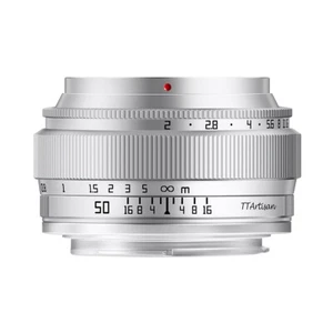 TTArtisan 50mm f/2 for Canon EF-M mount camera (EOS M) =Silver= - Picture 1 of 4