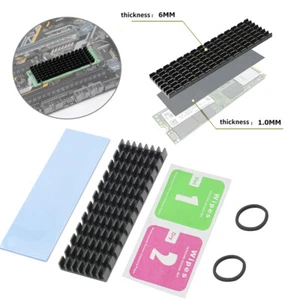1Set For M.2 NGFF NVMe 2280 PCIE SSD Aluminum Cooling Heat Sink With Thermal Pad - Afbeelding 1 van 14