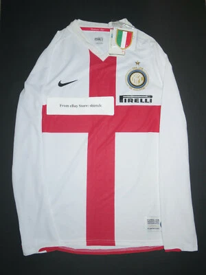 Novo Kit Camisa Jersey Manga Longa Nike Inter Milan Internazionale 2007-2008 Away - Imagem 1 de 3