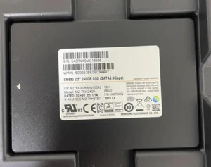 New Samsung SM883 240GB SSD 2.5 SATA 6.0Gbps MZ-7KH4800 MZ7KH240HAHQ-000AZ - Afbeelding 1 van 2