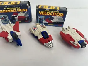 McDonalds Vintage 1985 Tomy Commandrons Transformers G1 Set of 3 Toys Gobots - Picture 1 of 17