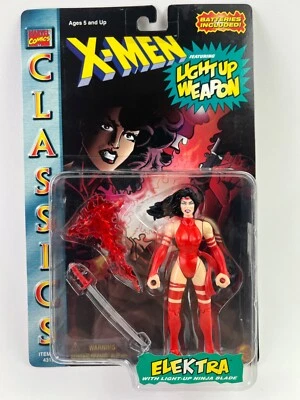 Figura de acción Elektra clásicos de Marvel Comics X-MEN arma iluminada 1996 Foto 1 de 4