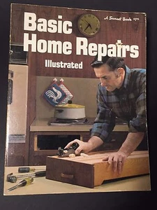 Basic Home Repairs 1972 Illustrated DIY book Sunset Ppbk Self-Help Educational - Picture 1 of 9