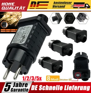 4.5V LED Lichterkette Transformator Netzteil Adapter Treiber IP44 8-Modus 3.6W - Bild 1 von 26
