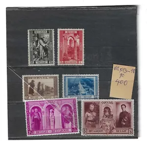 LOTE 6 estampillas Bélgica - Imagen 1 de 1