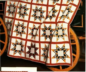 Edredón Indiana con patrón de estrella emplumada en piezas/papel JW - Imagen 1 de 1