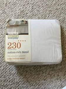 Martha Stewart King Fitted Sheet - Picture 1 of 2