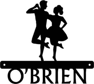 Irish Dance Name Sign - Couple- Made in the USA - Picture 1 of 2