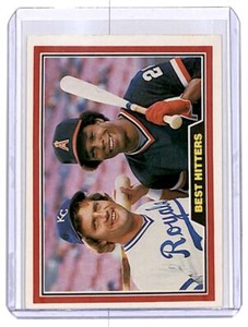 1981 Donruss Best Hitters (George Brett, Rod Carew) Kansas City
