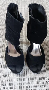 Krush High Heel Open Toe Boots - Picture 1 of 13