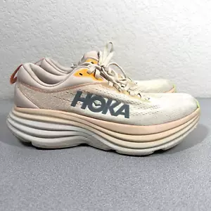 Hoka Bondi 8 One One Womens Size 8.5 B 1127952 CMV Cream Running Shoes Sneakers - Picture 1 of 10