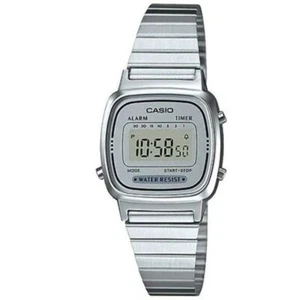 Casio LA670WA-7 Silver Small Stainless Steel Women's Digital Watch - Picture 1 of 5