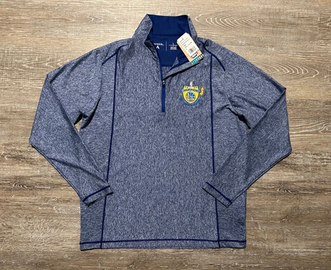 NEW Golden State Warriors NBA CHAMPIONS Men’s 1/4 Pullover Sweater Embroidered L Cover